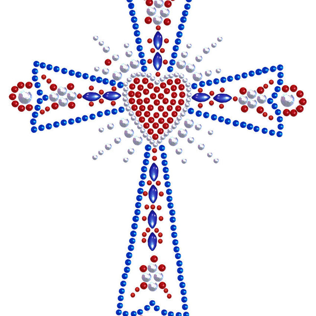 Cross (Red, White & Blue) - Women's T-shirt