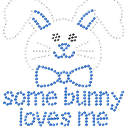 Some Bunny Loves Me (Blue) - Bandanna