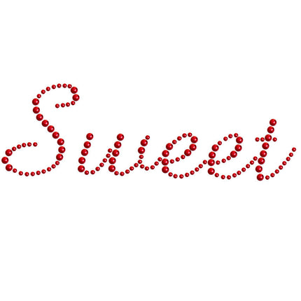 Sweet (Red Rhinestuds) - Women's T-shirt