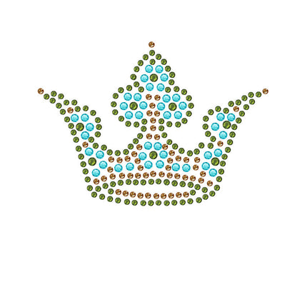 Crown 3 (Lime, Turquoise, & Brown) - Bndana