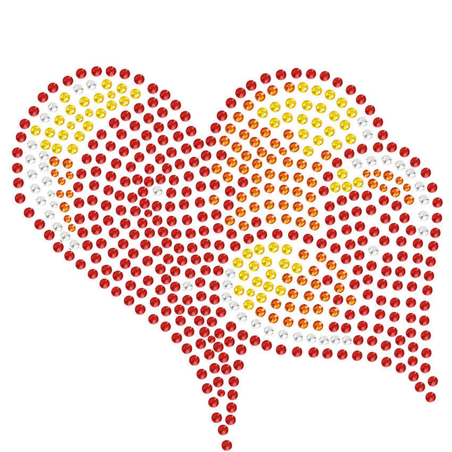 Red, Orange & Yellow Hearts - Women's T-shirt