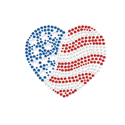 Patriotic Heart 2 Bandanna