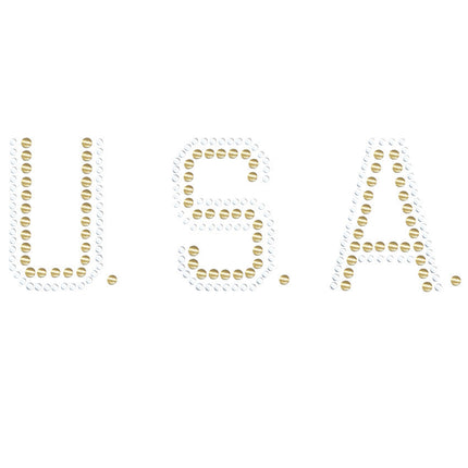 USA (Gold & Silver Nailheads) - Bandanna