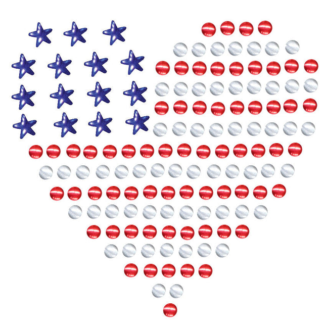 Patriotic Heart 1 Bandanna