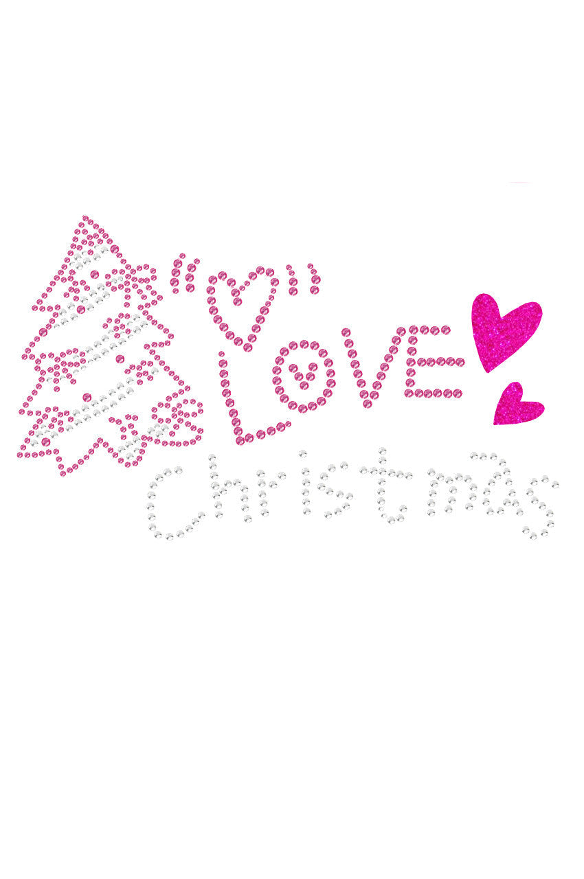 Love Pink Christmas - Bandana White