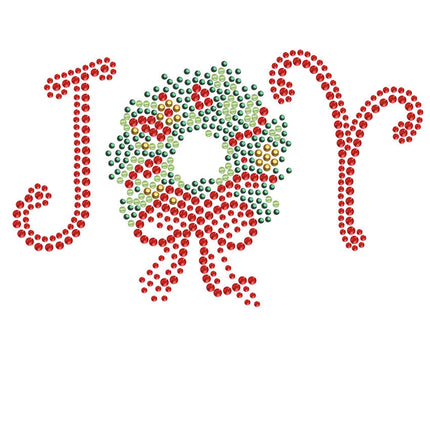 Joy Christmas Wreath - Bandana