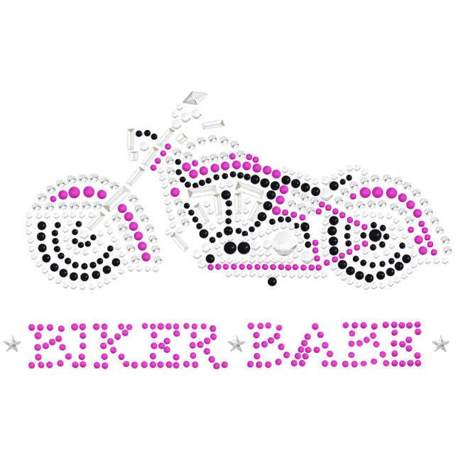 Biker Babe - Pink Motorcycle - Women's T-shirt