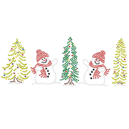 Two Snowmen in Trees - Bandana