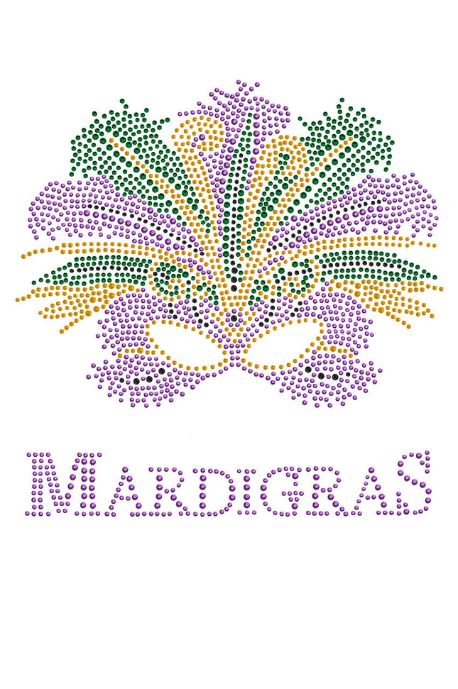 Madi Gras with Mask - Women's T-shirt