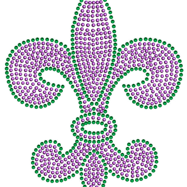 Fleur de Lis (Purple & Green) - Women's T-shirt