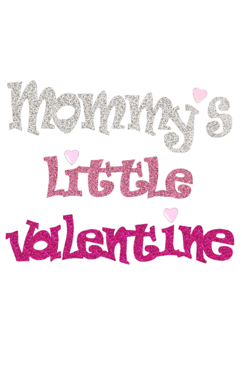 Mommy's Little Valentine Bandanna White