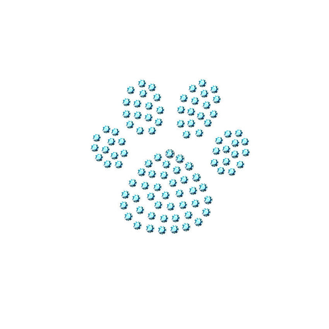 Paw (Blue Rhinestuds) - Women's T-shirt