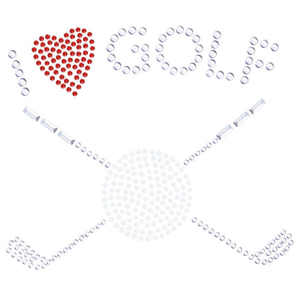 I Love Golf (Small) - Bandana