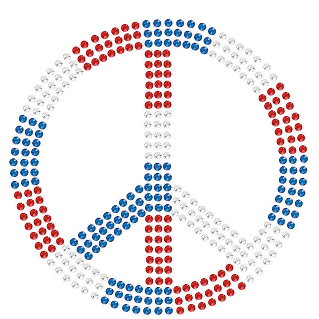 Peace Sign (Red, White, & Blue) - Bandanna