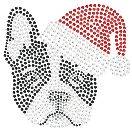 Boston Terrier with Santa Hat - Bandana