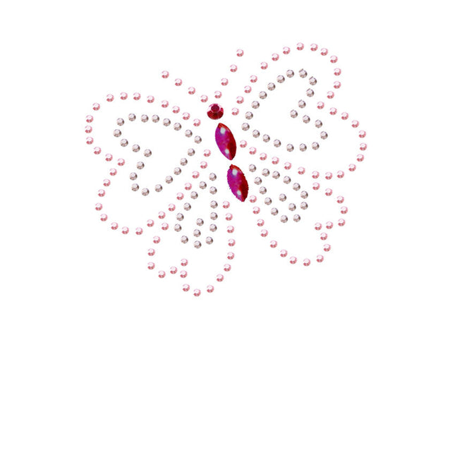 Pink Rhinestud Butterfly - Bandannas