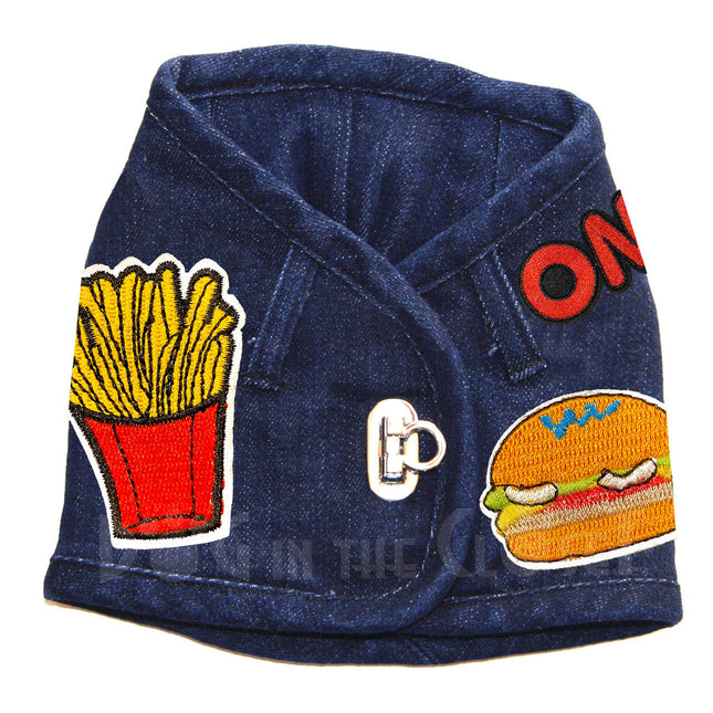 Fast Food OMG Denim Harness Vest