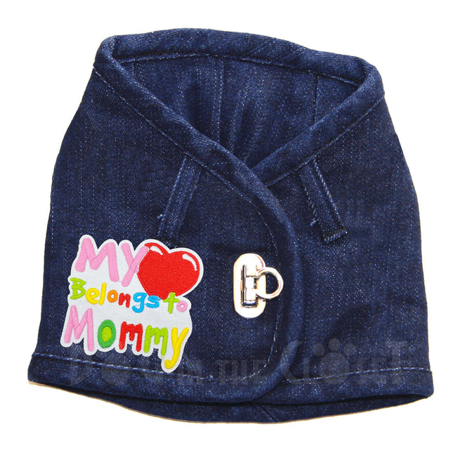 My Heart Belongs to Mommy Denim Harness Vest