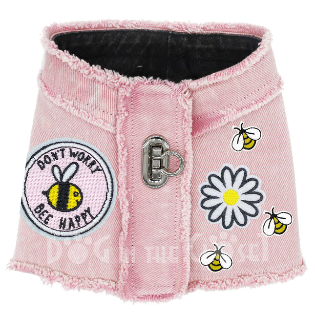 Bee Happy Denim Harness Vest