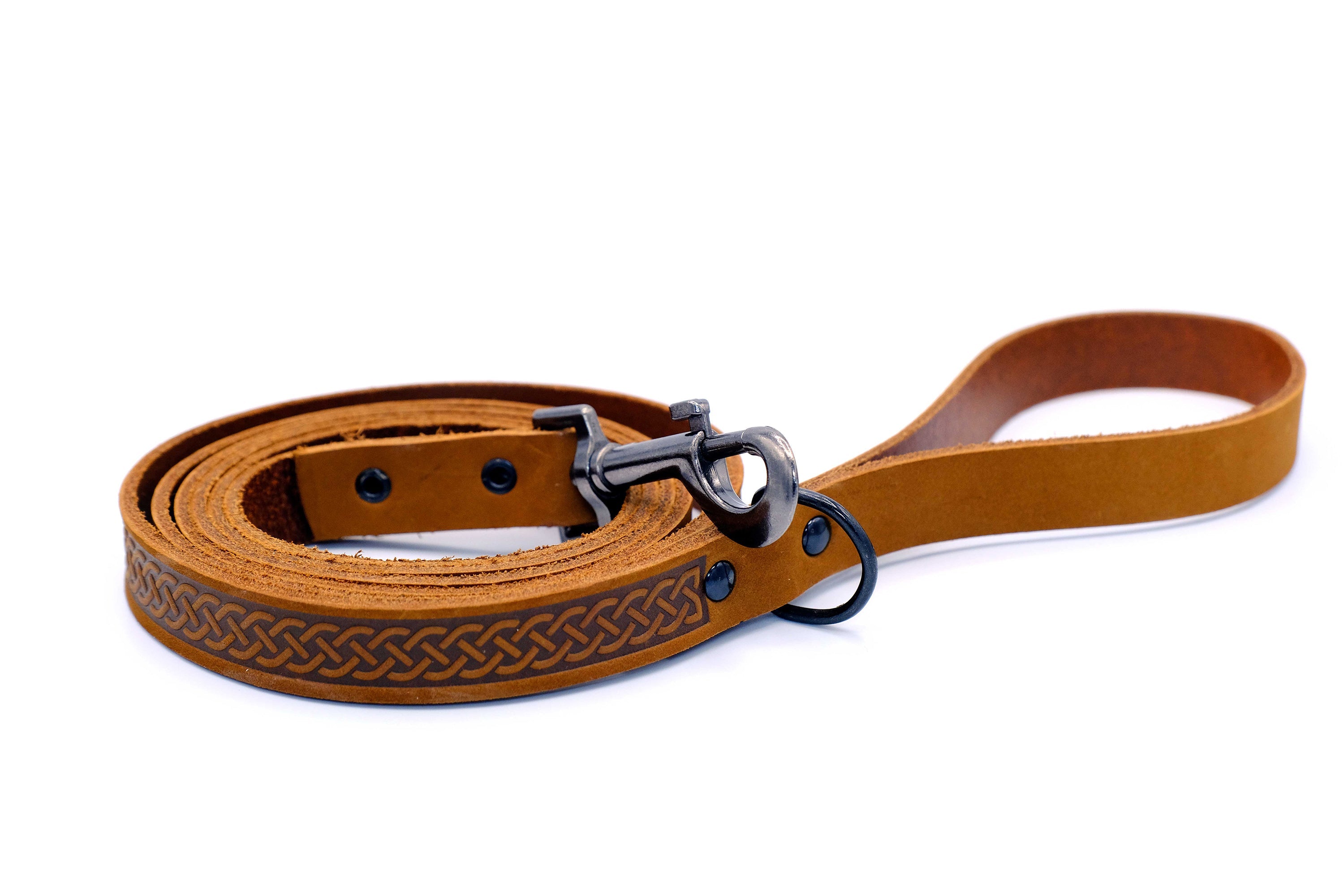 Celtic Sport Leather Dog Leash