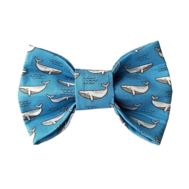 Whale "of a good time" Dog Bow Tie