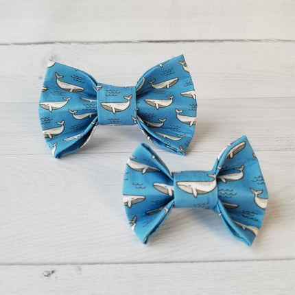 Whale "of a good time" Dog Bow Tie