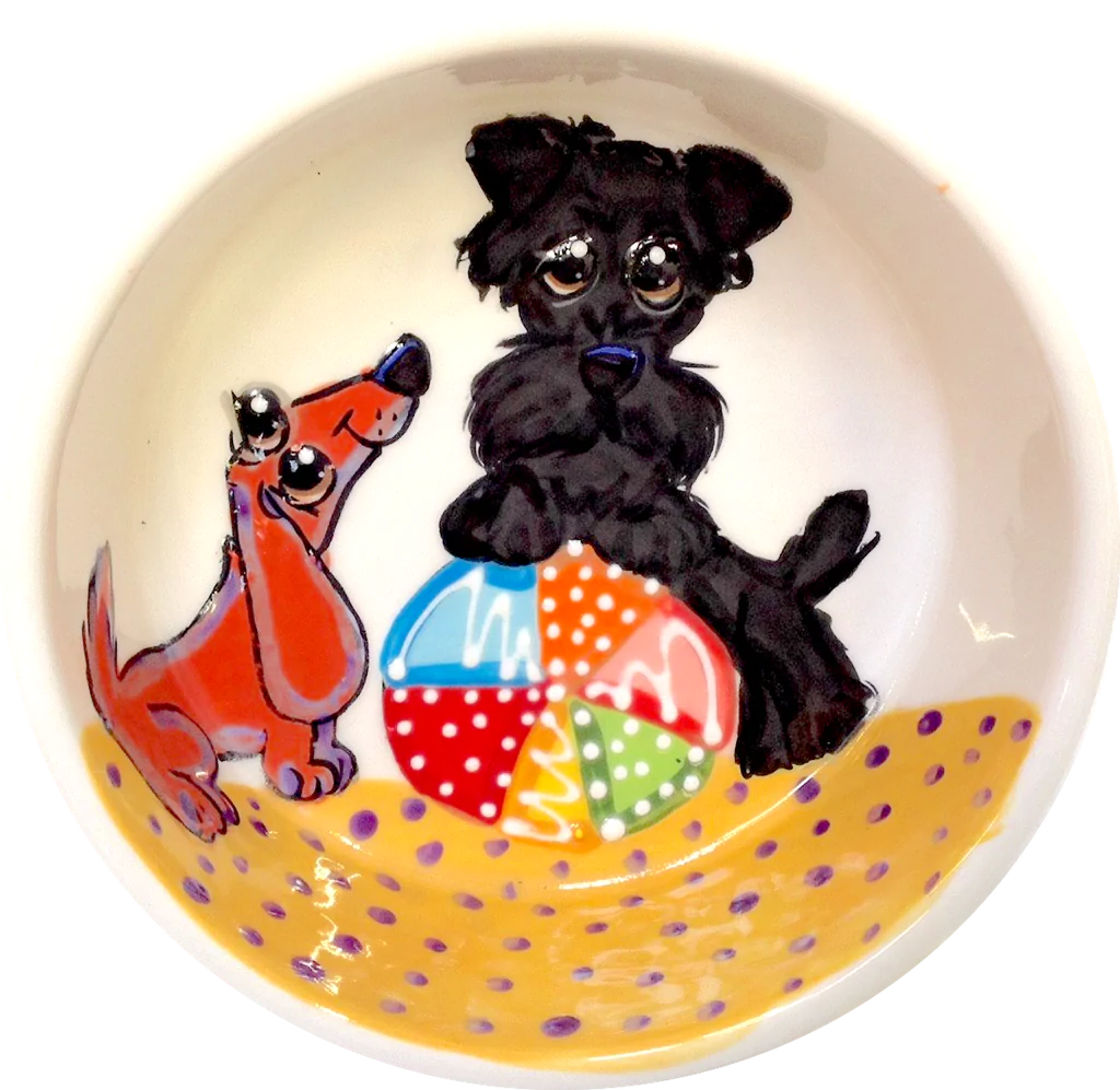 Whimsical Dachshund Dog Bowl