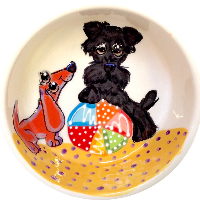 Whimsical Dachshund Dog Bowl