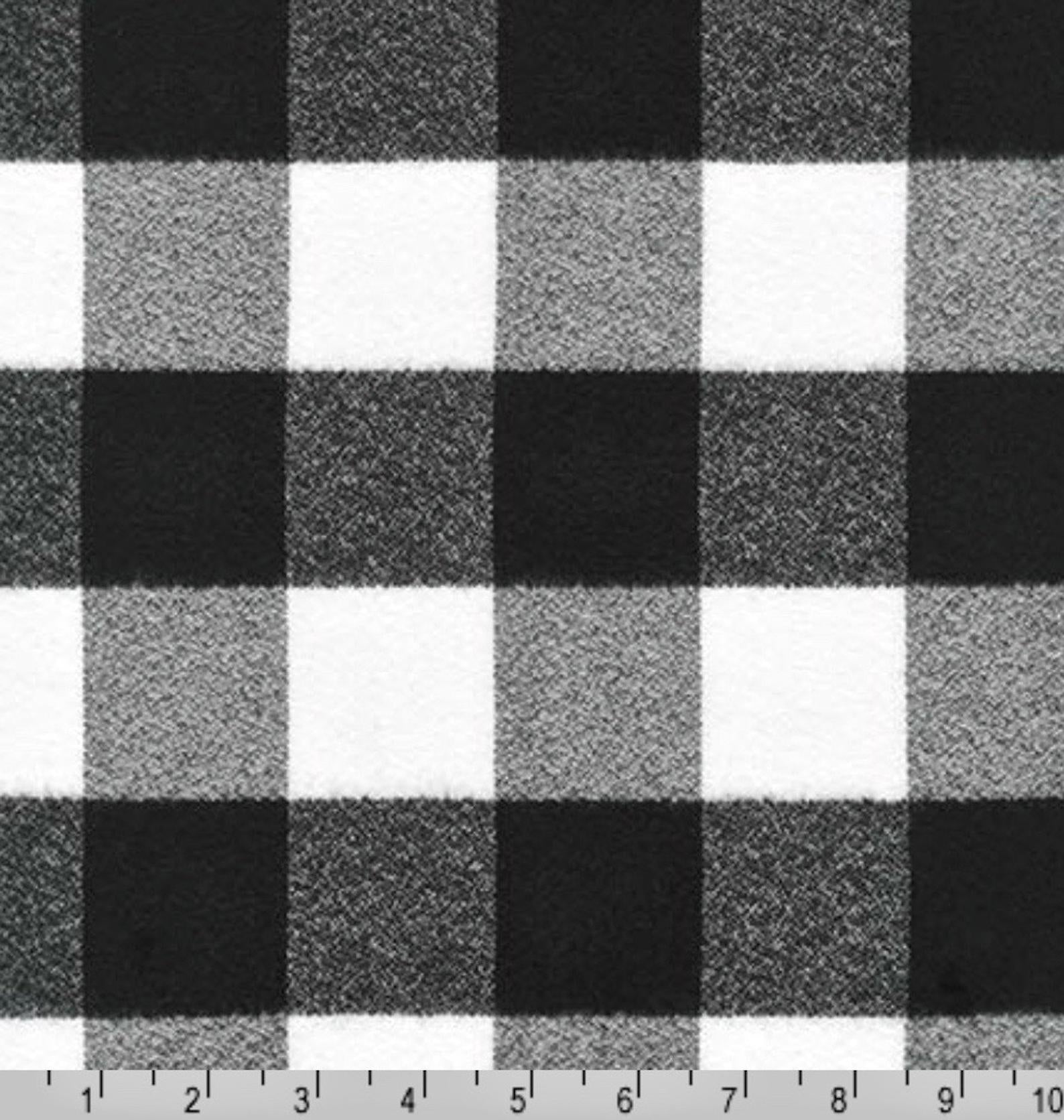 White & Black Buffalo Plaid Dog Bandana