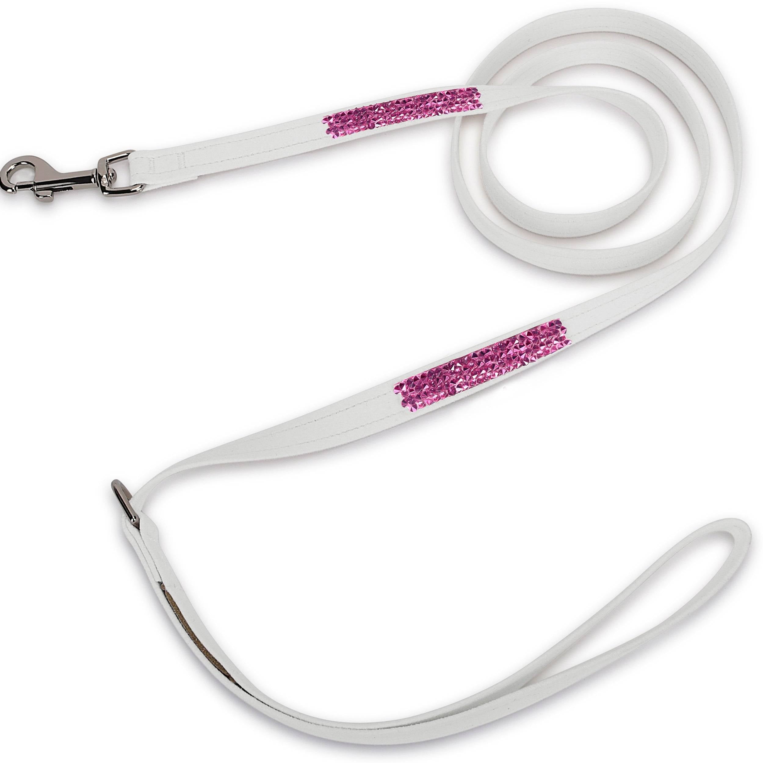 Pink is Love Pink Crystal Rocks Leash