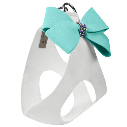 Tiffi Blue Nouveau Bow with Aurora Borealis Giltmore Step In Harness