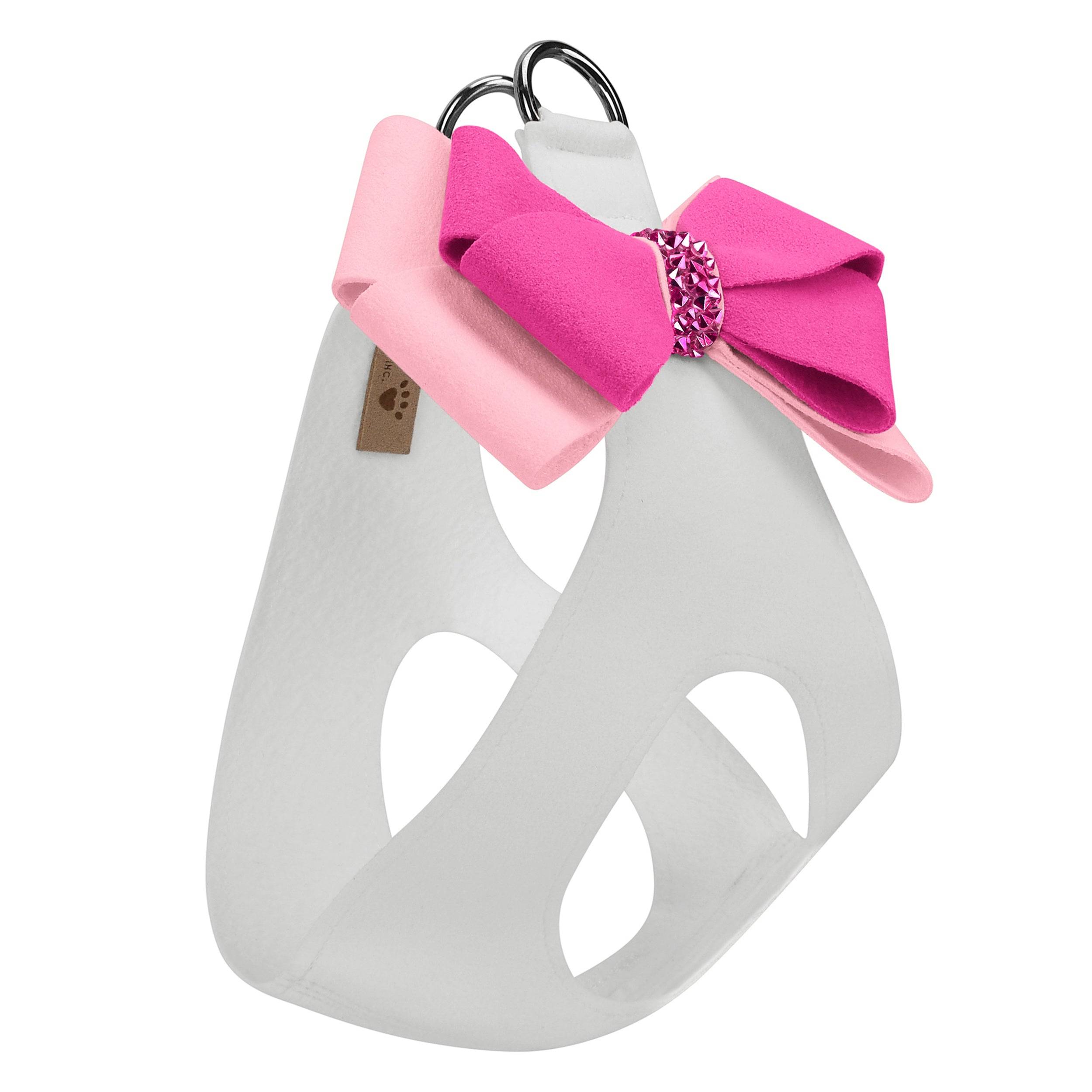 Pink is Love Double Nouveau Bow Step In Harness