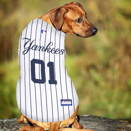 New York Yankees Dog Jersey - Pinstripe