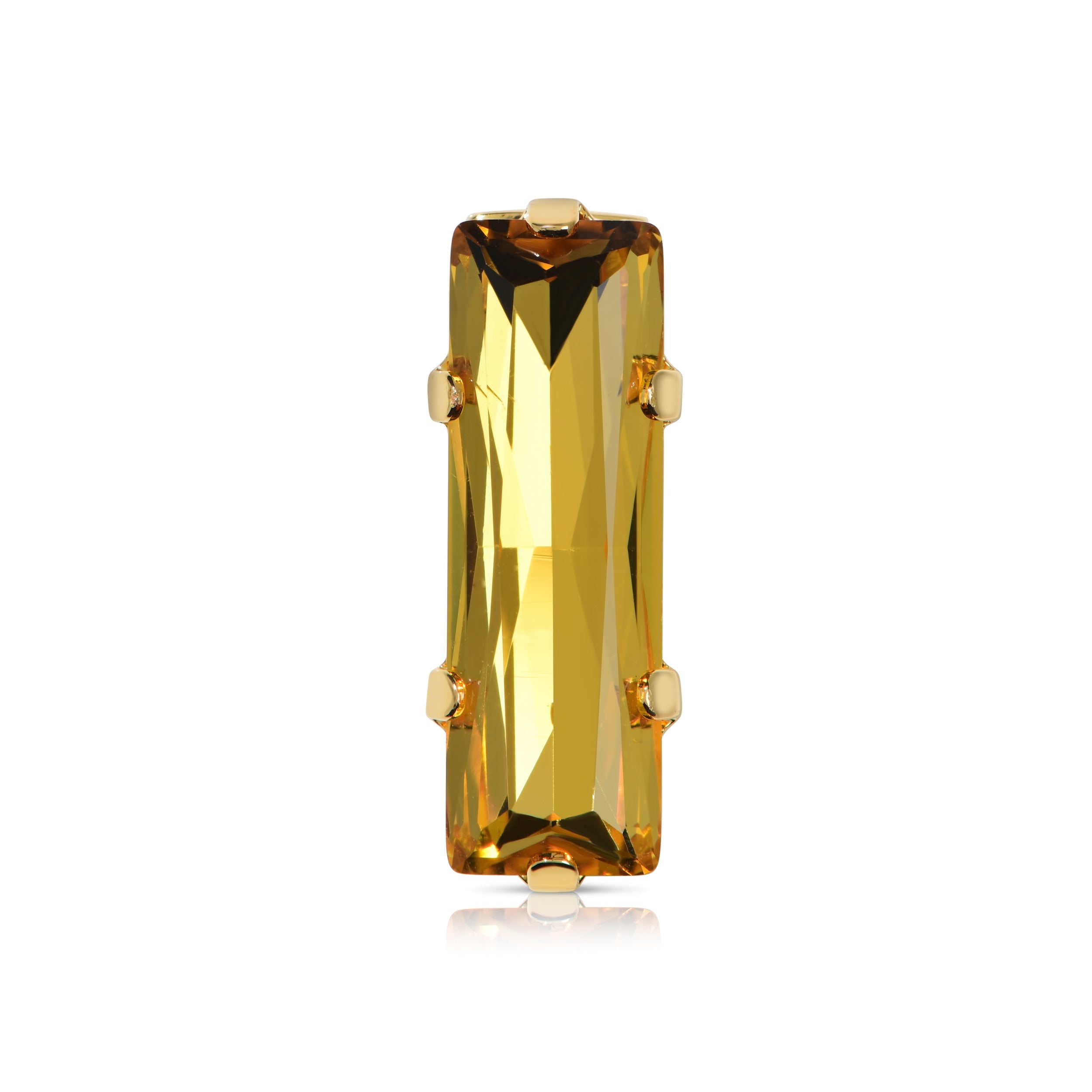 CRYSTAL SLIDERS -SKINNIES- YELLOW GOLD