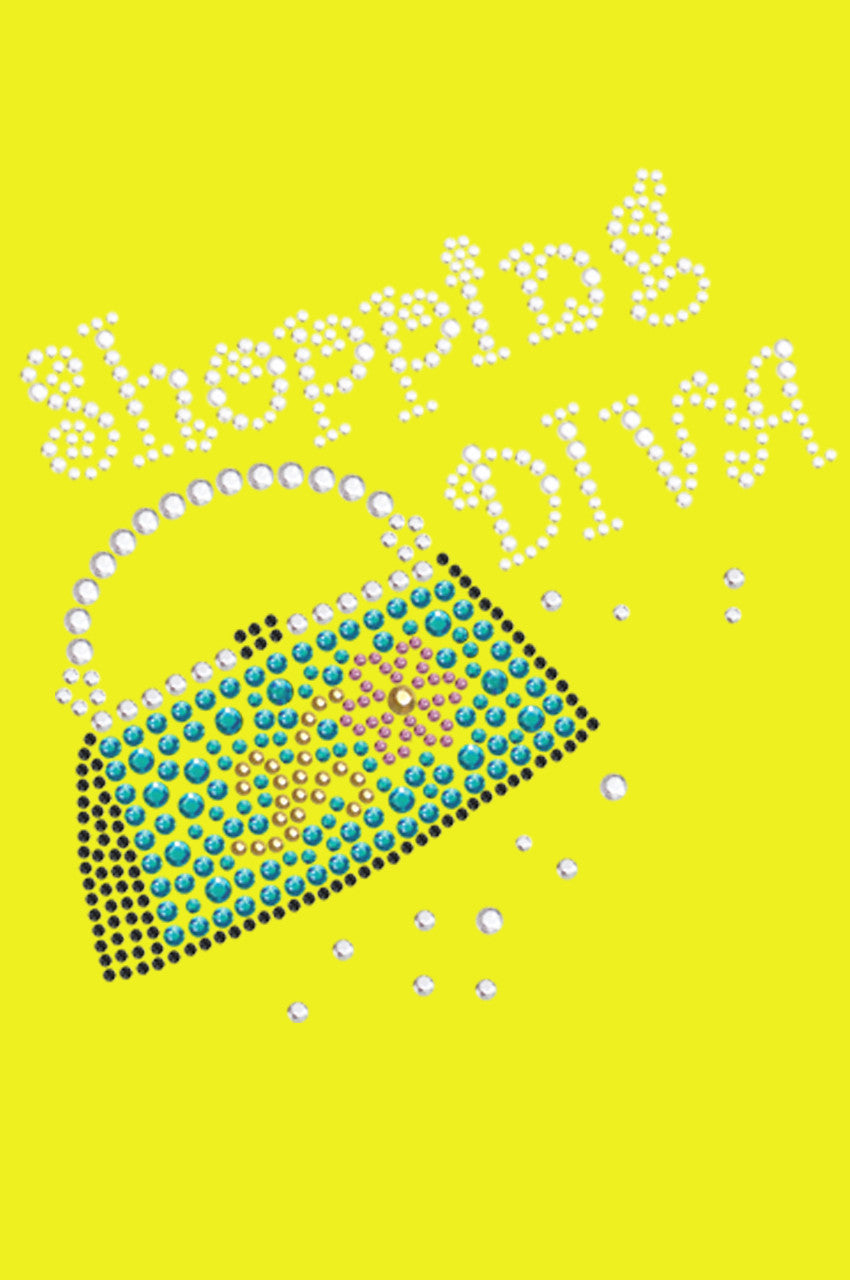 Shopping Diva & Handbag - Bandanna Yellow