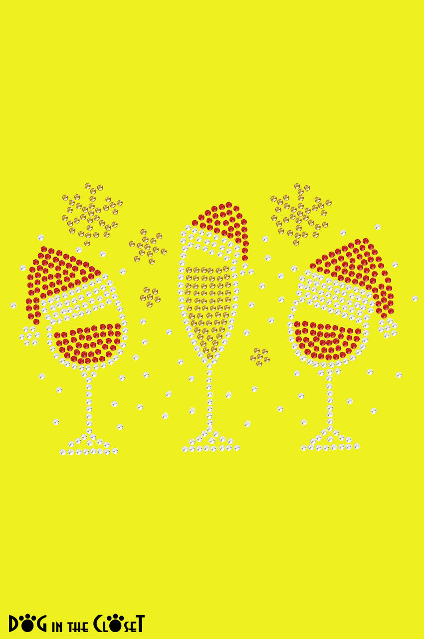Christmas Wine Glasses - Bandana