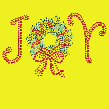 Joy Christmas Wreath - Bandana