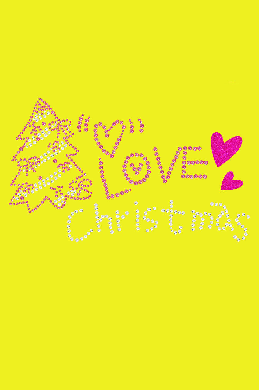 Love Pink Christmas - Bandana Yellow