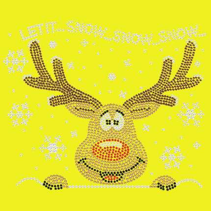 Let it Snow - Red Nose Reindeer - Bandana