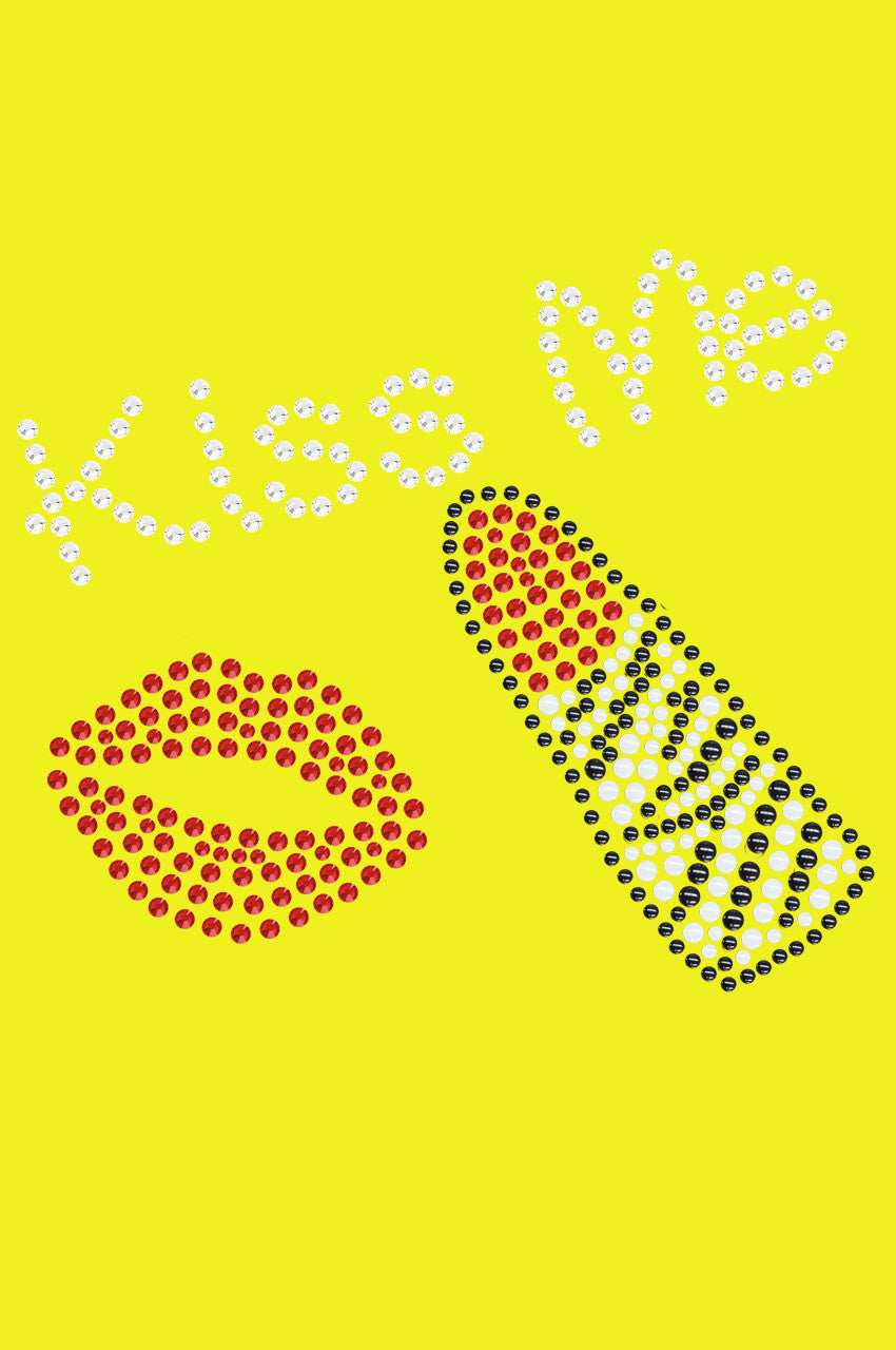 Kiss Me with Lips and Lipstick - Bandanna Yellow