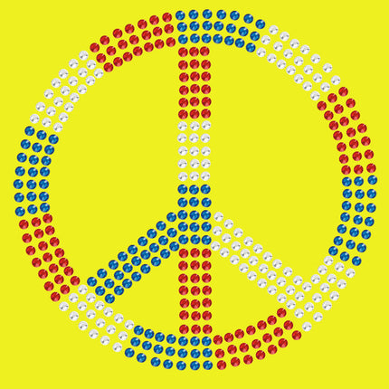 Peace Sign (Red, White, & Blue) - Bandanna