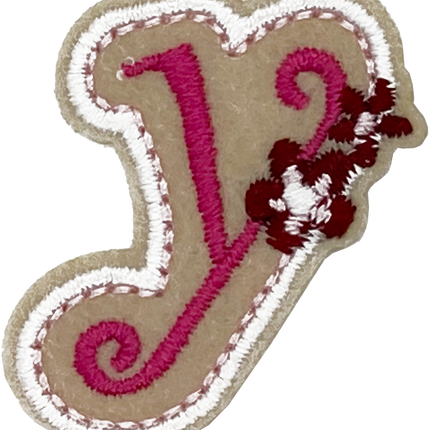 Curly Pink Y - Patch