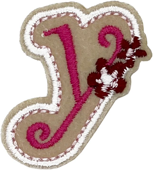 Curly Pink Y - Patch