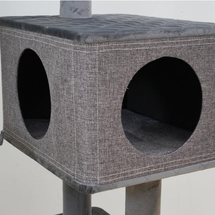 Yara 5 Level Large Cat Tree With Linen Condo