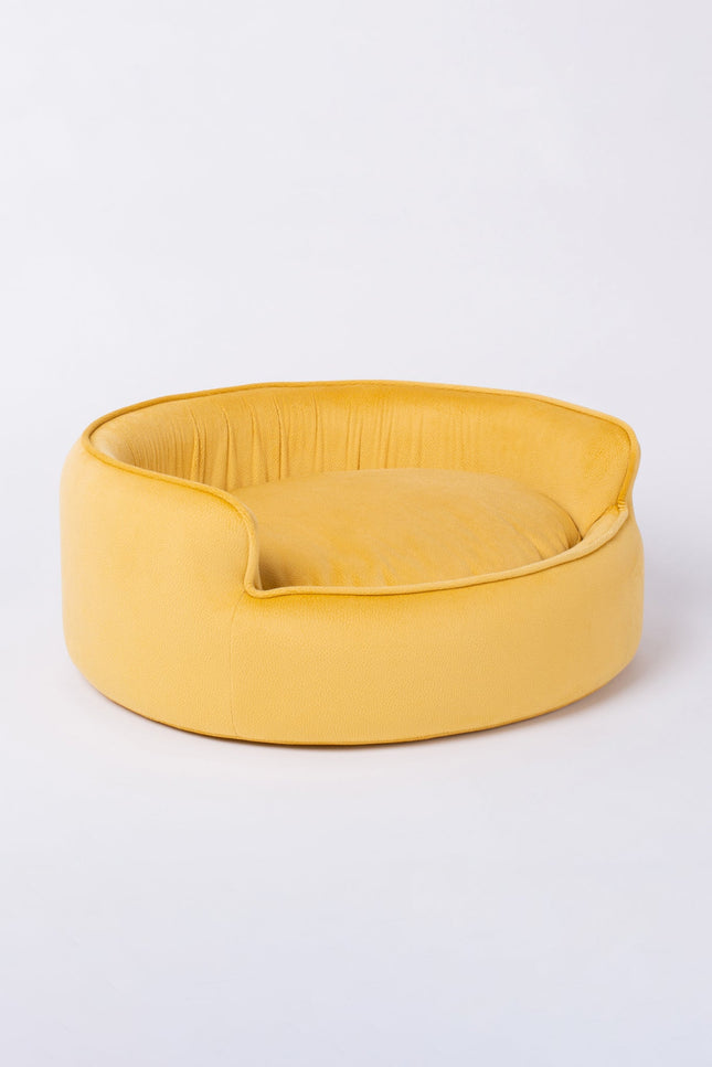 The Yin & Yang Luxury Pet Bed in Yellow