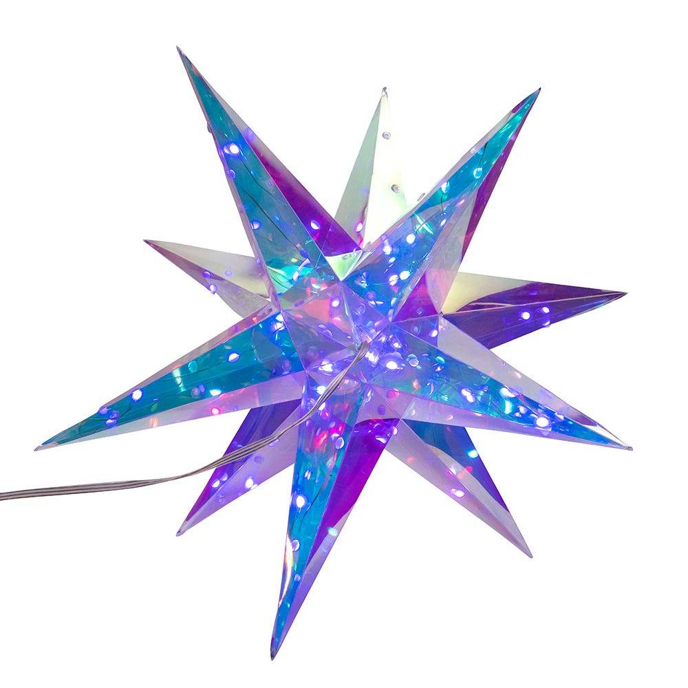 Kurt Adler 17.75-Inch 60-light RGB Smart LED Holographic Starburst