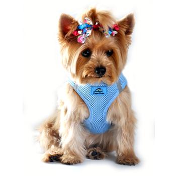 American River Ultra Choke Free Soft Mesh Dog Harness-Light Blue