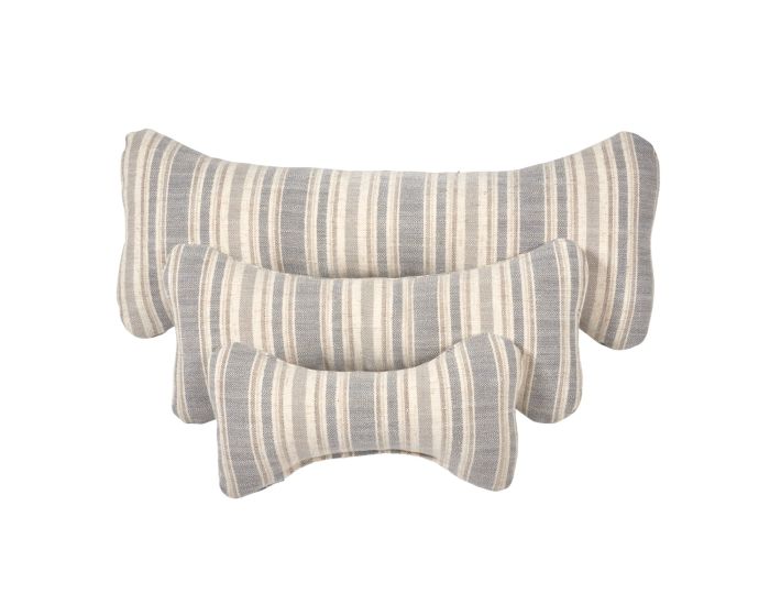 Bumper Bone Pillow Pink Champagne Harper Stripe