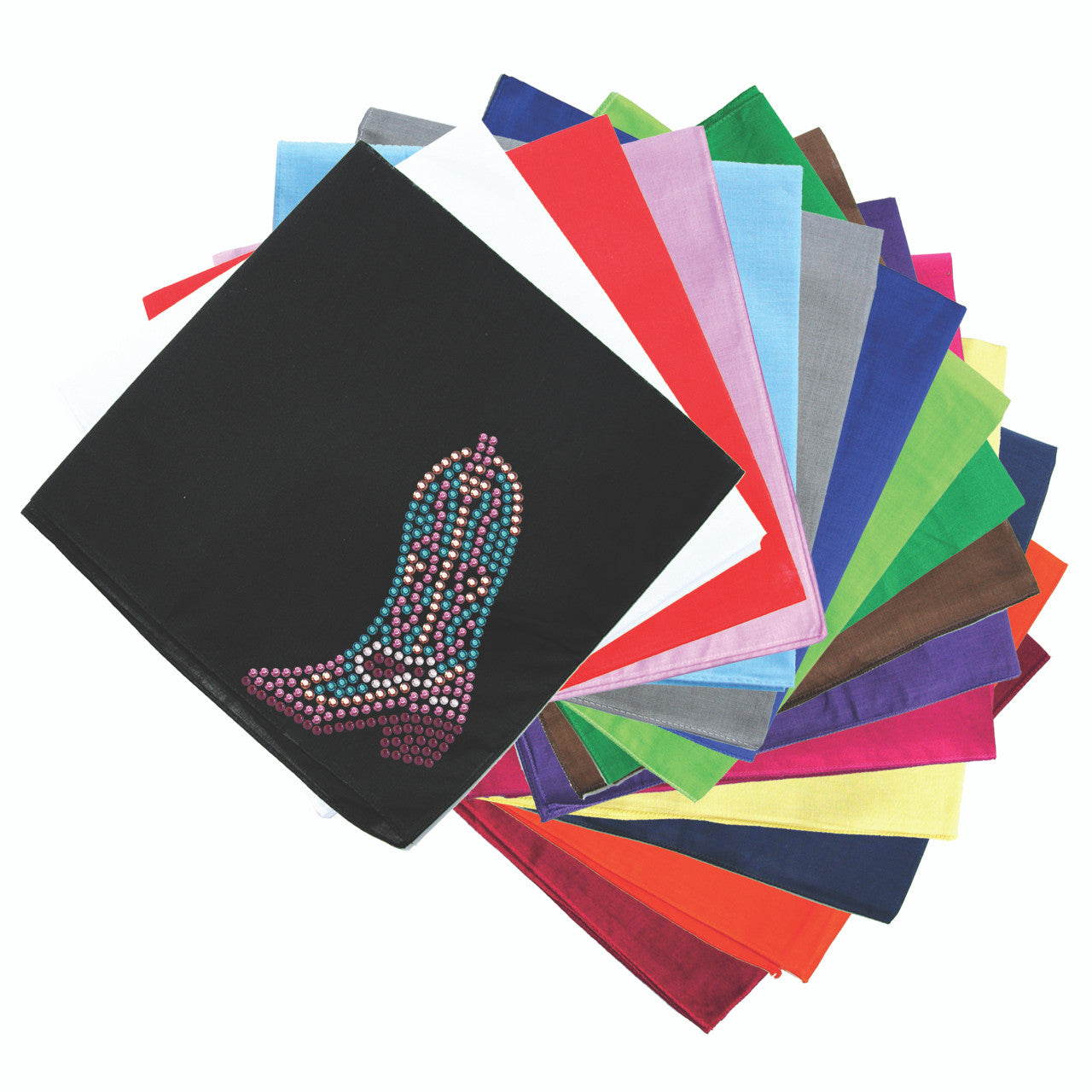 Boot (Pink & Turquoise) - bandana Black