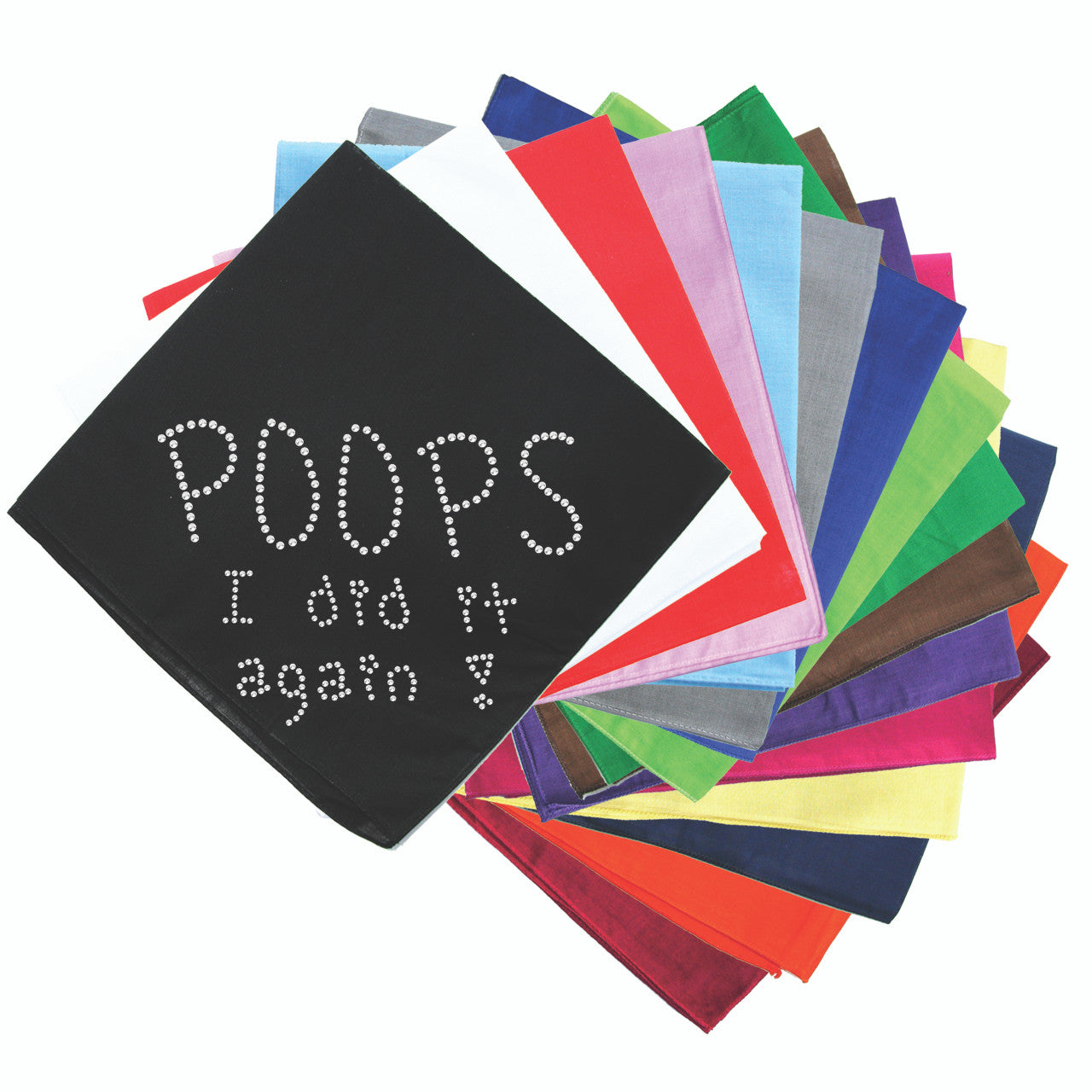 Poops I Did It Again - Bandanna Black